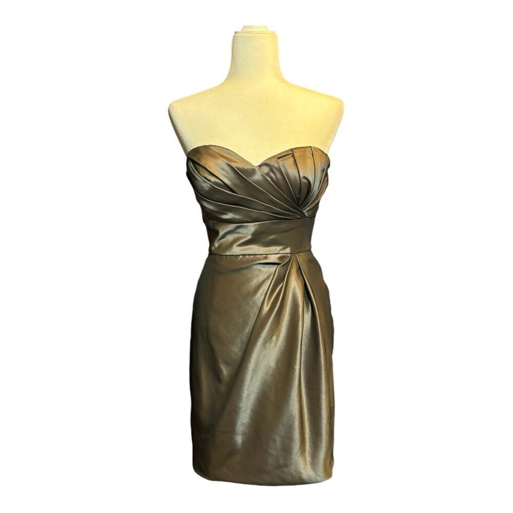 Love Strapless Metallic Mini Dress Size 4 EE0594